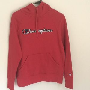Red Champion Hoodie